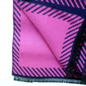 Szal kaszmirowy w kratę 