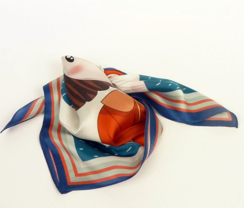 Apaszka gawroszka jedwabna dziewczynka