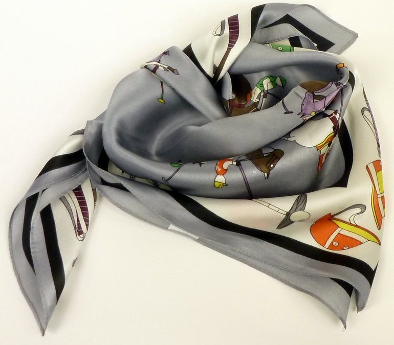 Apaszka gawroszka jedwabna gra polo