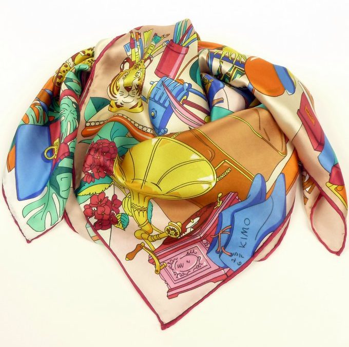 Apaszka jedwabna szalona pracownia