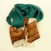 Szal jedwabny we wzory