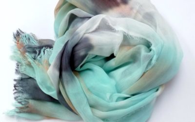 Szalik w pastelowych kolorach