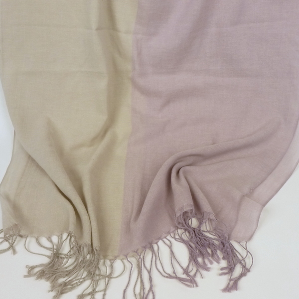 Szal z lnu dwa kolory