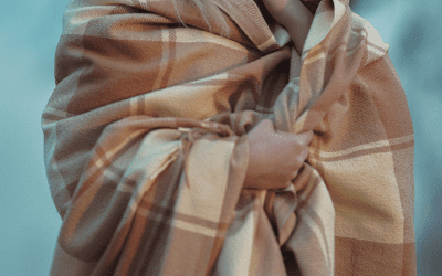Ciepły szal na zimę