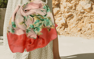 Cienki szalik do sukienki